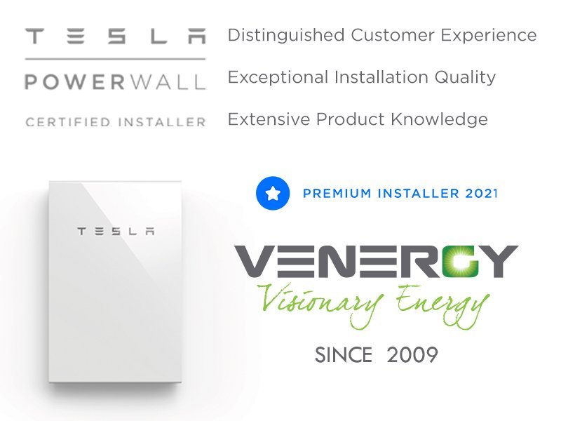Venergy now a tesla premium certified installer