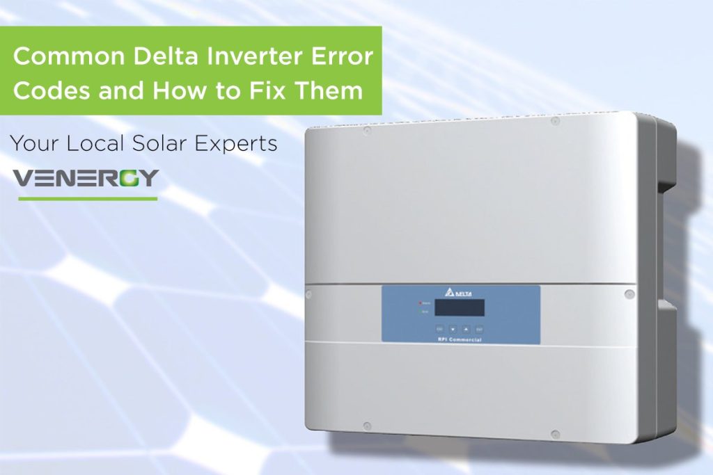 Common delta inverter error codes and how to fix them