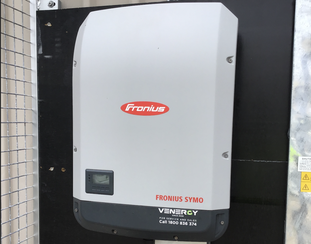 Farm Fresh Market Close View of the Solar inverter