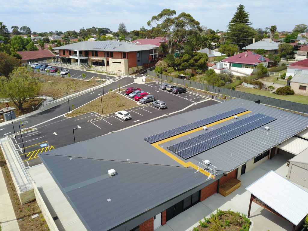 RestHaven Murray Bridge Top Back Close View of the Building with Solar Panel Rooftop